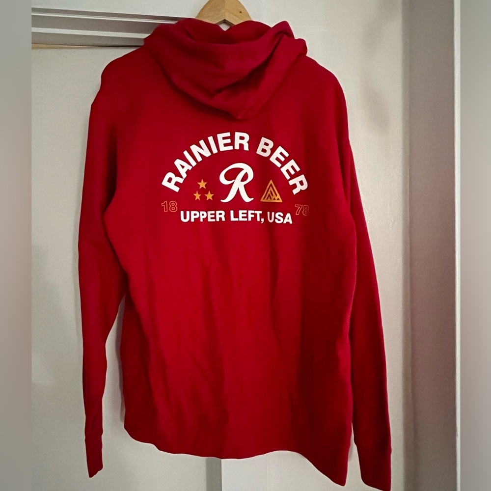 Rainier Beer Red Men's Hoodie